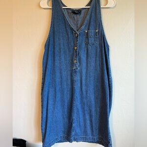 Denim Sleeveless Mini Dress
